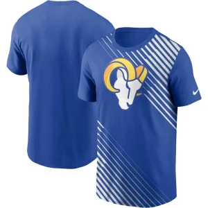 Los angeles rams nike yard line fashion asbury t shirt Royal