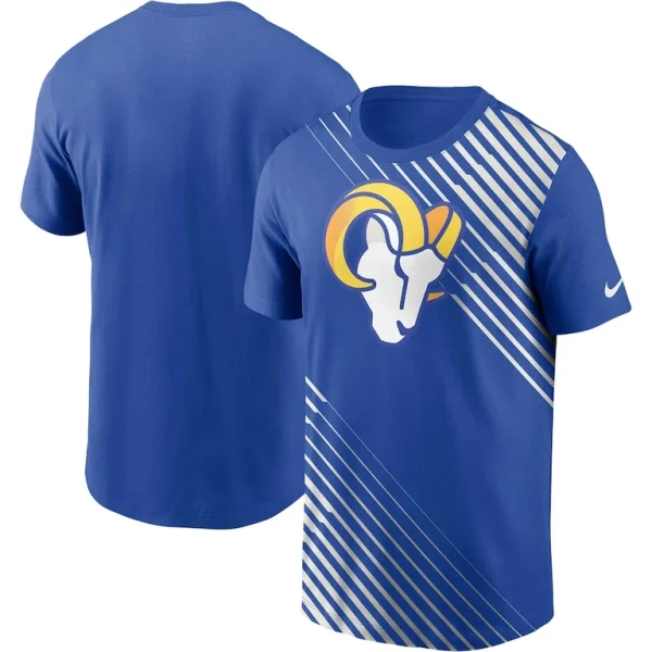 Los angeles rams nike yard line fashion asbury t shirt Royal