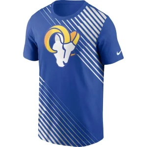 Los angeles rams nike yard line fashion asbury t shirt Royal M