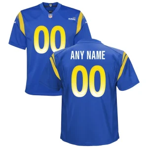 Los angeles rams nike youth custom game jersey Royal