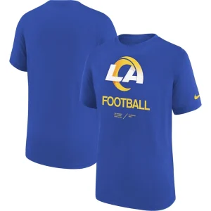 Los angeles rams nike youth sideline legend performance t shirt Royal