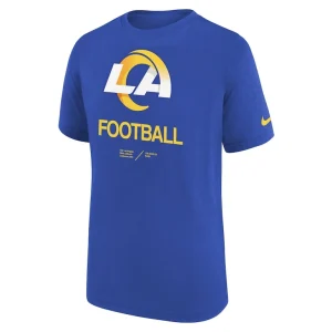 Los angeles rams nike youth sideline legend performance t shirt Royal Yth M