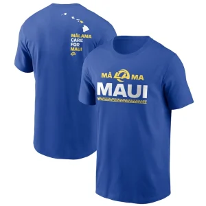 Los angeles rams x maui relief nike t shirt Royal