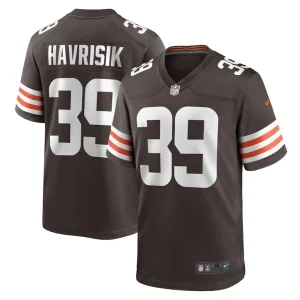 Lucas havrisik cleveland browns nike team game jersey Brown