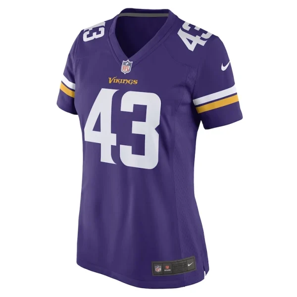 Luiji vilain minnesota vikings nike womens game player jersey Purple M