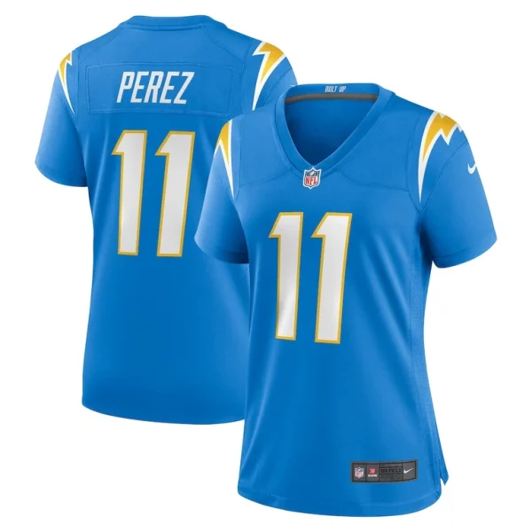 Luis perez los angeles chargers nike womens team game jersey Powder blue