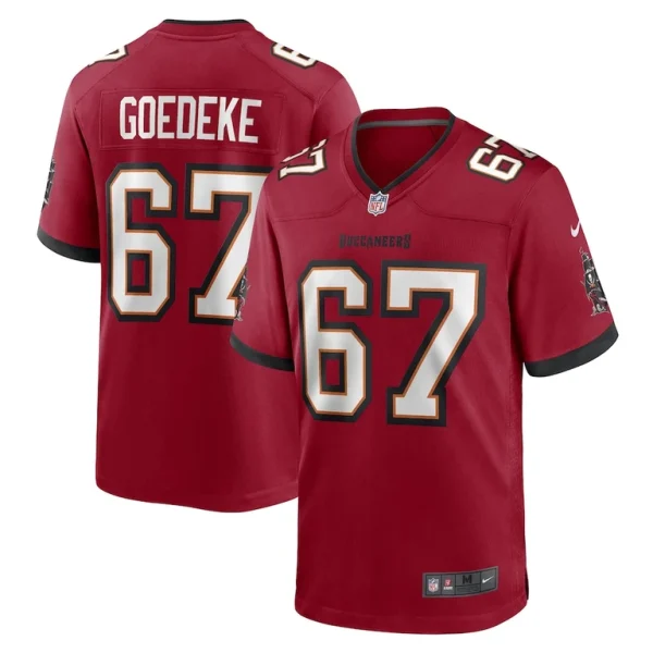 Luke goedeke tampa bay buccaneers nike game player jersey Red