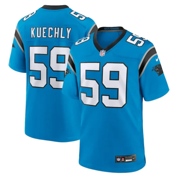 Luke kuechly carolina panthers nike retired player game jersey Blue