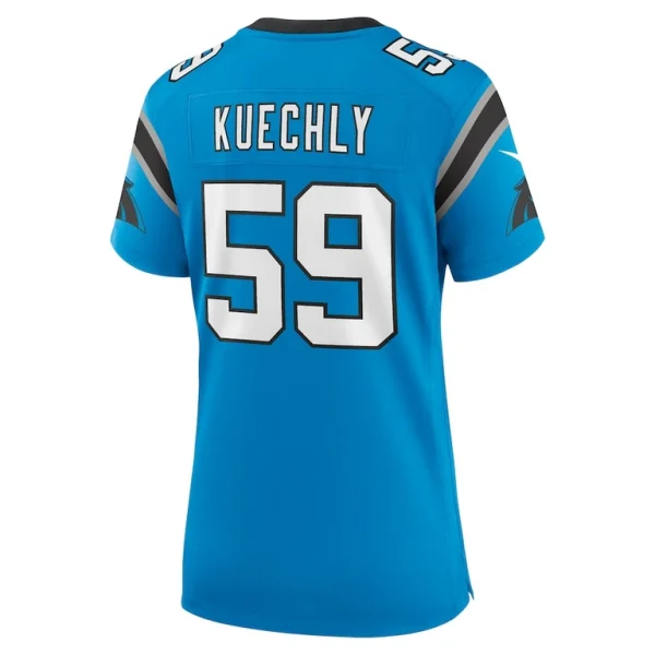 Luke kuechly carolina panthers nike womens retired player game jersey Blue L