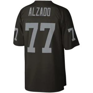 Lyle alzado las vegas raiders mitchell ness legacy replica jersey Black L