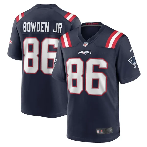 Lynn bowden jr. new england patriots nike home game player jersey Navy