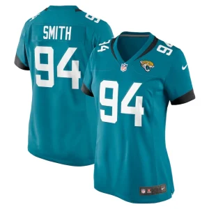 Maason smith jacksonville jaguars nike womens game jersey Teal