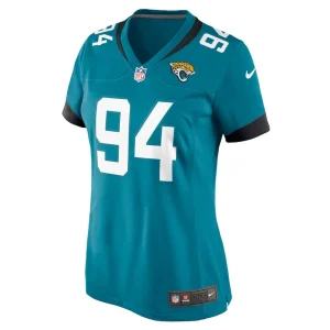 Maason smith jacksonville jaguars nike womens game jersey Teal M