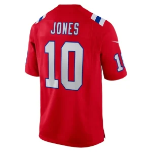 Mac jones new england patriots nike alternate game jersey Red L