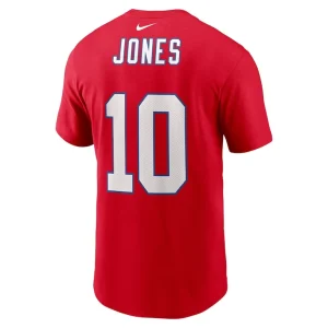 Mac jones new england patriots nike alternate player name number t shirt Red L