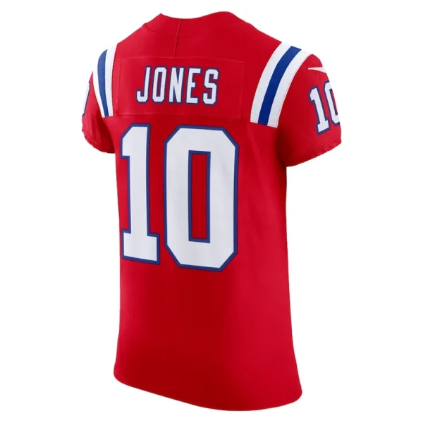 Mac jones new england patriots nike alternate vapor f.u.s.e. elite jersey Red 48