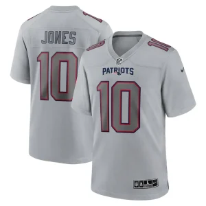 Mac jones new england patriots nike atmosphere fashion game jersey Gray