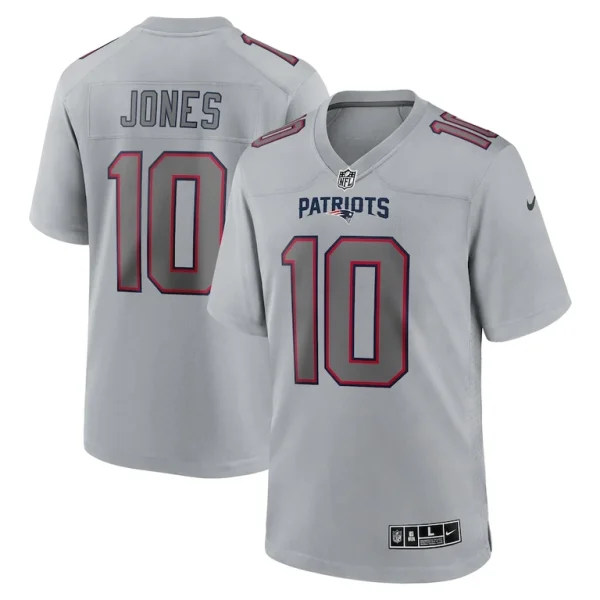 Mac jones new england patriots nike atmosphere fashion game jersey Gray