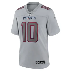 Mac jones new england patriots nike atmosphere fashion game jersey Gray M