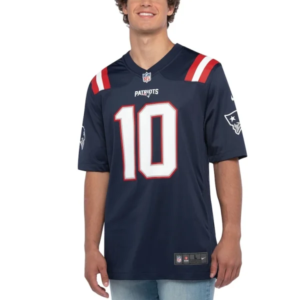 Mac jones new england patriots nike player game jersey Navy XL
