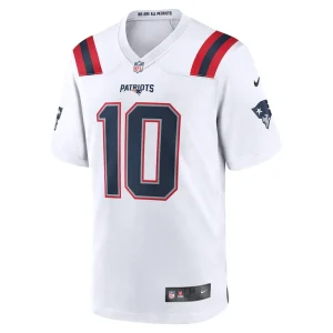 Mac jones new england patriots nike player game jersey White M