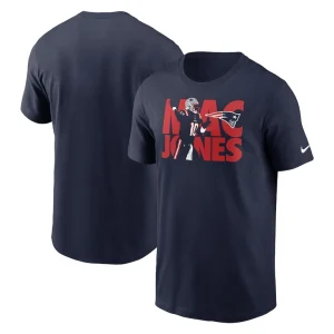 Mac jones new england patriots nike player graphic t shirt Navy