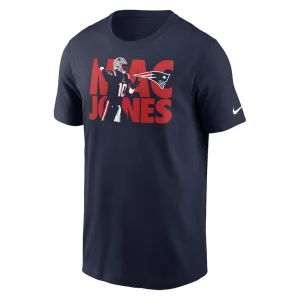 Mac jones new england patriots nike player graphic t shirt Navy M