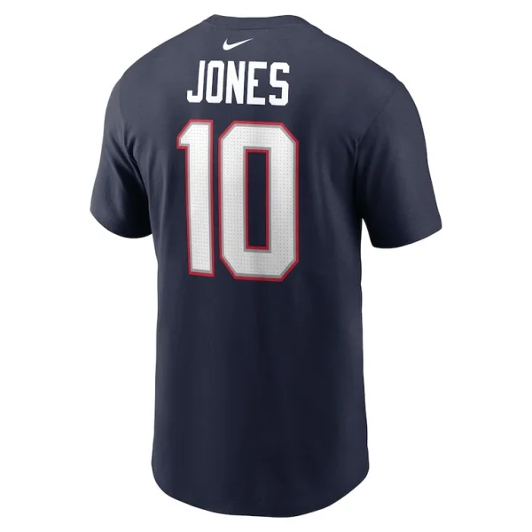 Mac jones new england patriots nike player name number t shirt Navy L