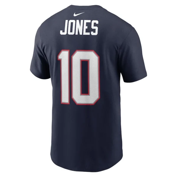 Mac jones new england patriots nike player name number t shirt Navy L