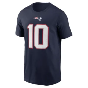 Mac jones new england patriots nike player name number t shirt Navy M