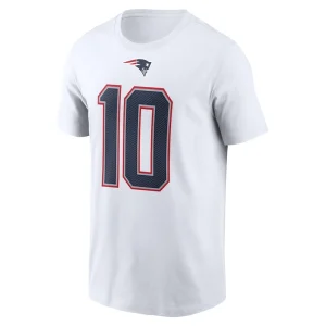 Mac jones new england patriots nike player name number t shirt White M