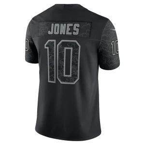 Mac jones new england patriots nike rflctv limited jersey Black 2XL