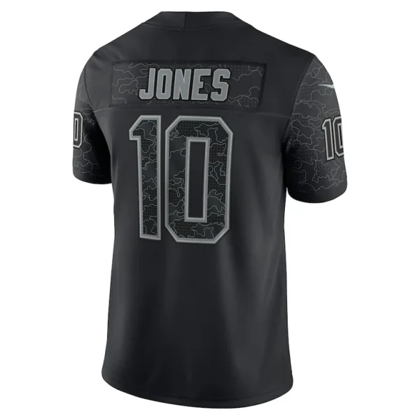 Mac jones new england patriots nike rflctv limited jersey Black 2XL