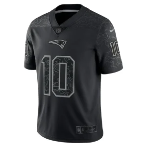 Mac jones new england patriots nike rflctv limited jersey Black L