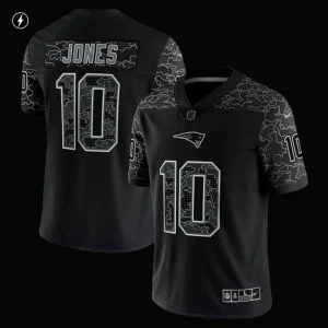 Mac jones new england patriots nike rflctv limited jersey Black M