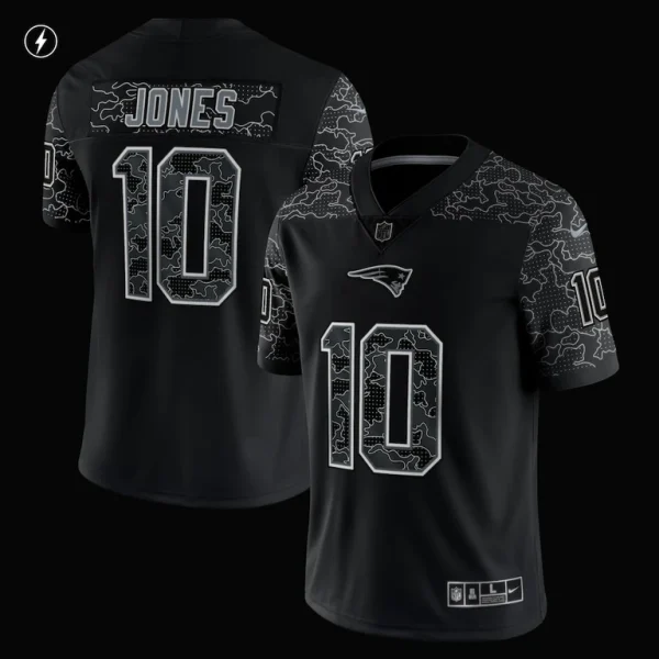 Mac jones new england patriots nike rflctv limited jersey Black M