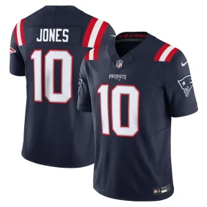 Mac jones new england patriots nike vapor f.u.s.e. limited jersey Navy