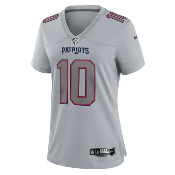 Mac jones new england patriots nike womens atmosphere fashion game jersey Gray M