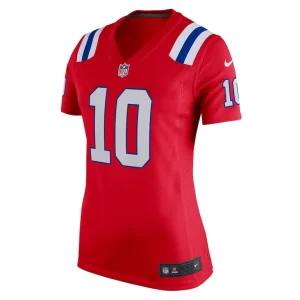 Mac jones new england patriots nike womens game alternate jersey Red M