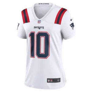 Mac jones new england patriots nike womens player jersey White M