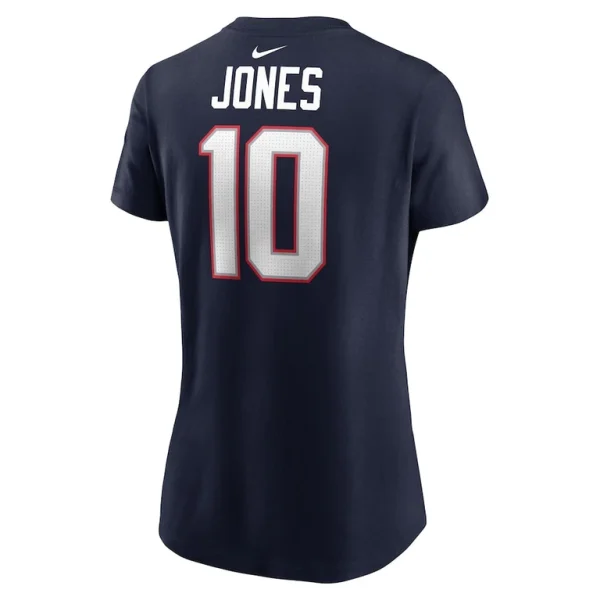 Mac jones new england patriots nike womens player name number t shirt Navy L