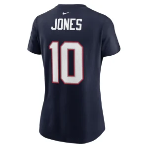 Mac jones new england patriots nike womens player name number t shirt Navy L