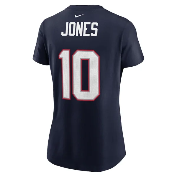 Mac jones new england patriots nike womens player name number t shirt Navy L