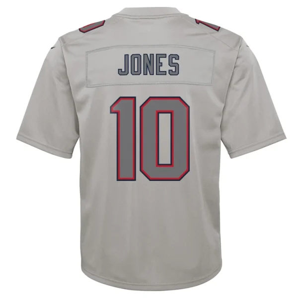 Mac jones new england patriots nike youth atmosphere fashion game jersey Gray Yth L