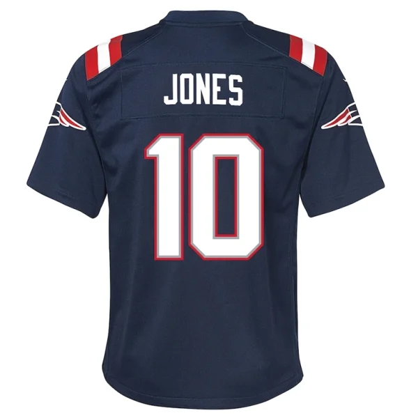 Mac jones new england patriots nike youth game jersey Navy Yth L
