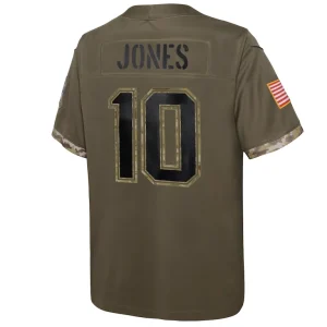 Mac jones new england patriots nike youth salute to service player limited jersey Olive Yth L