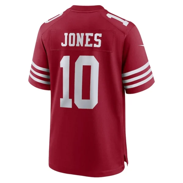 Mac jones san francisco 49ers nike team game jersey Scarlet L