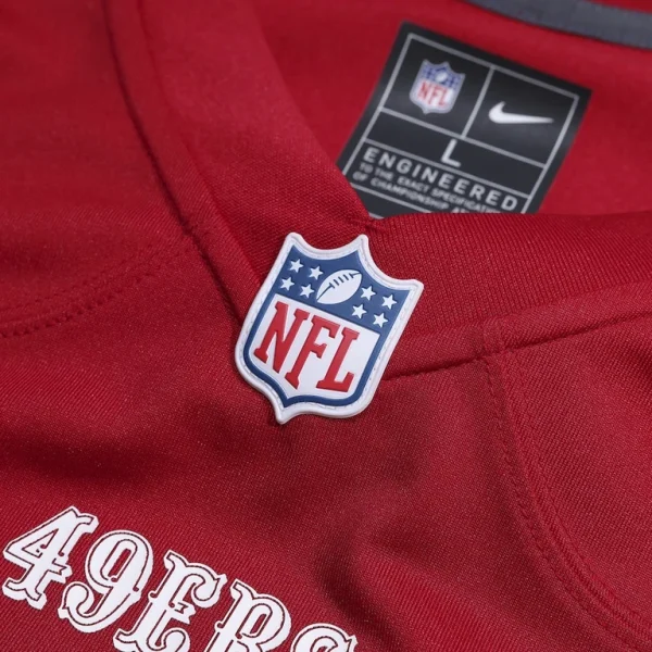 Mac jones san francisco 49ers nike team game jersey Scarlet XL