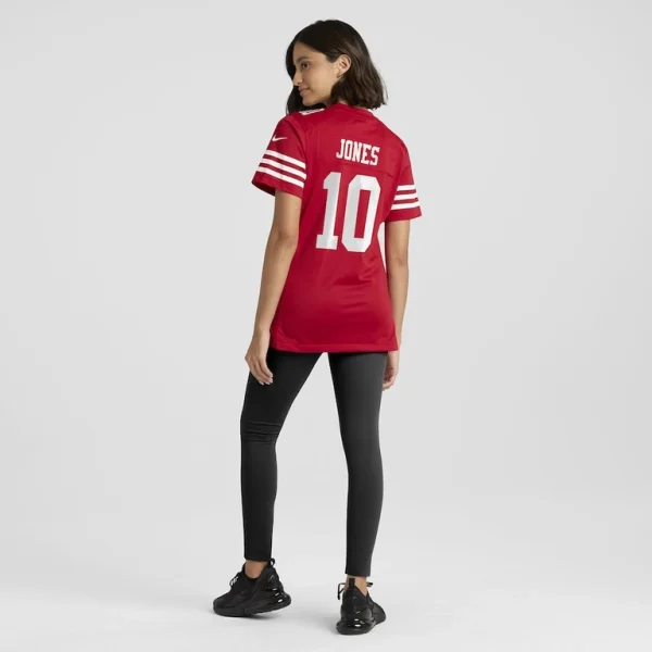 Mac jones san francisco 49ers nike womens team game jersey Scarlet 2XL