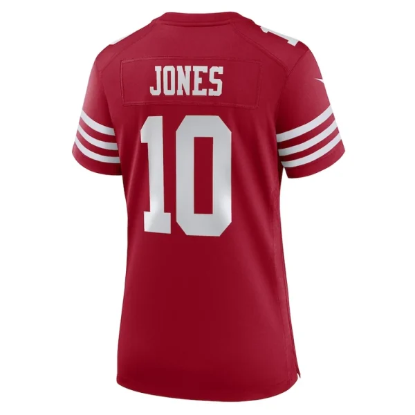 Mac jones san francisco 49ers nike womens team game jersey Scarlet L